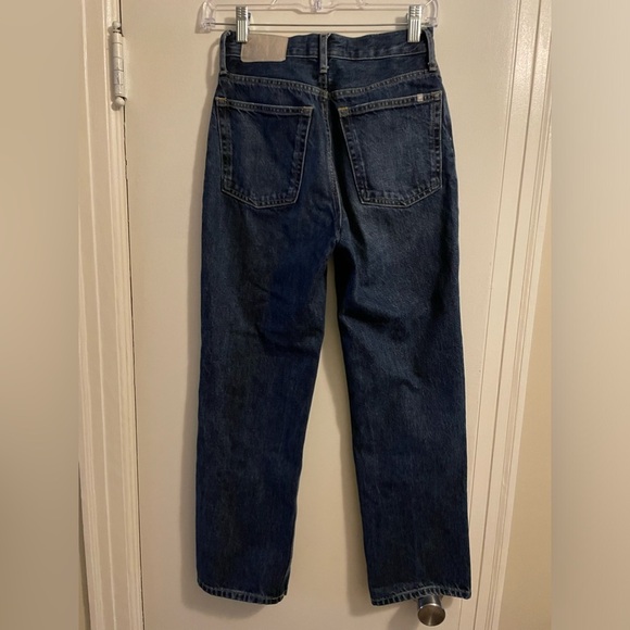 Everlane The 90’s Way High Jeans Vintage Indigo Button Fly Size 23 Regul… - Picture 9 of 15